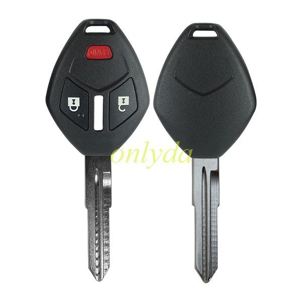 For Mitsubishi remote key shell with 3 button with light button