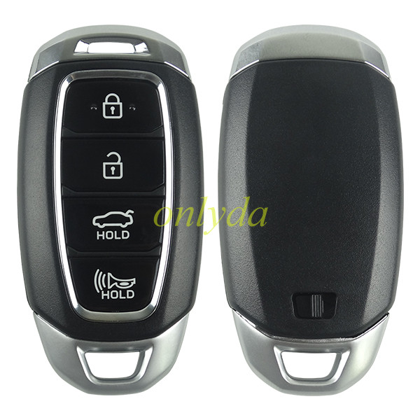 For Hyundai 4 button remote key blank with emmergency key blade（have logo ）