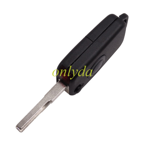 For BENZ 1 Button flip key blank 2track HU64 blade