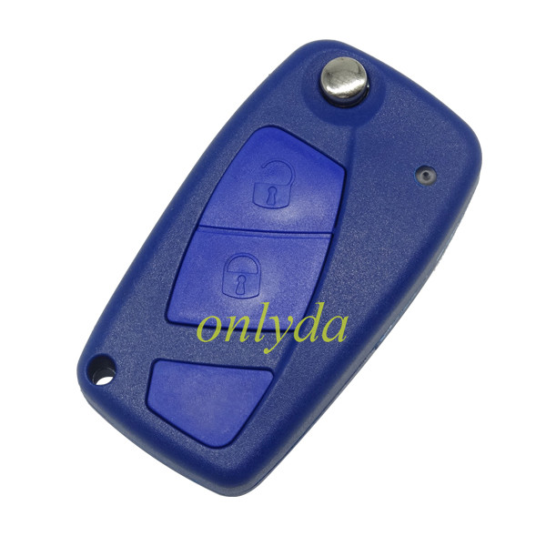 For fiat 2 button remtoe key blank (blue color)