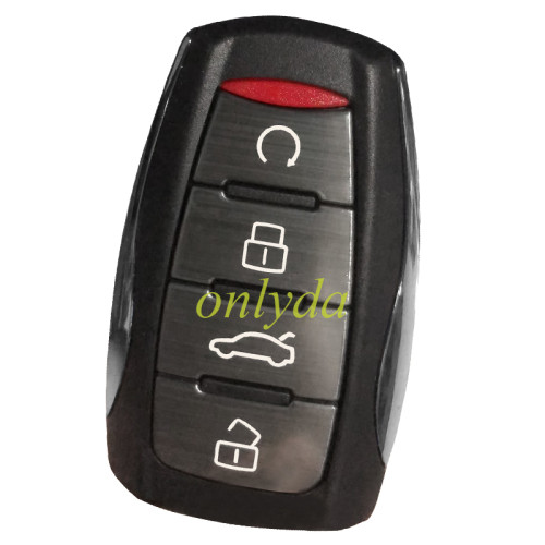 For GWM  Great Wall POE 4 button remote key with trunk  FSK with 434MHZ, with Type 47 Plus transponder chip