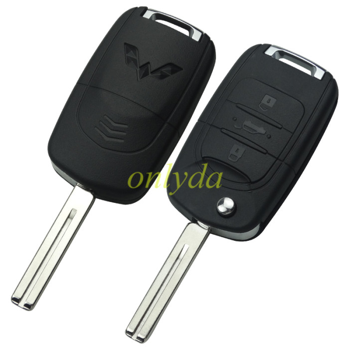 For Wuling 3 button remote key blank with logo