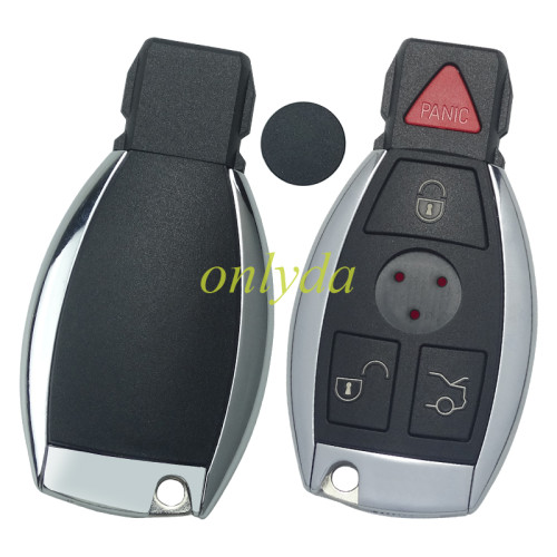 For Benz 3+1 button key shell without logo