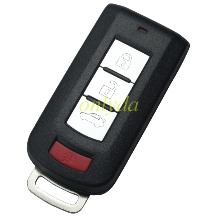 For  Mitsubishi 3+1  button keyless smart remote key with 315mhz & PCF7952 / HITAG 2  /46 chip  FCC : OUC644M