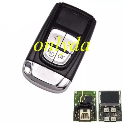 For Original  Audi D4 4 button remote key with screen  868mhz  Individual code: 4HO 963511C 22100046100 CMIIT: 2015DJ2033