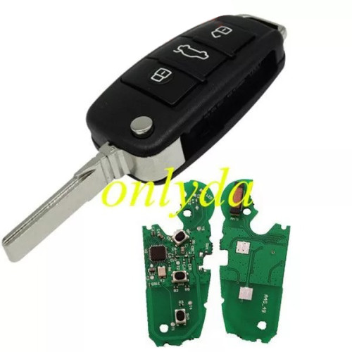 For Audi MQB 3B flip remote key with AES 48 chip-434mhz ASK model