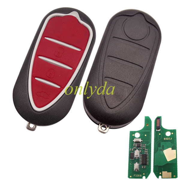 For (Delphi BSI System) Alfa ROMEO:Mito 3button remote key with 434mhz & PCF7946AT chip SIP22 blade