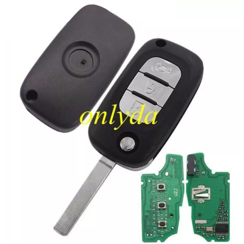 For Benz smart 3 button remote  key with 434mzh with PCF7961M chip