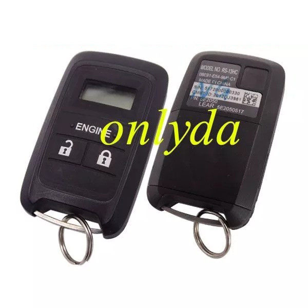 For OEM Acura 3 button remote key with 433.92mhz S/N:2172000004086 CMIIT ID: 2012DJ3961 PN:5E2050 Nodel No. RS-13HC