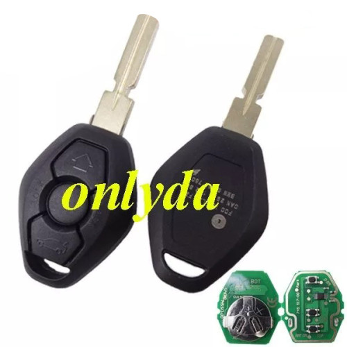 For BMW EWS Systerm 3 button remote key with 4 track blade （with 315/434 mhz without chip)
