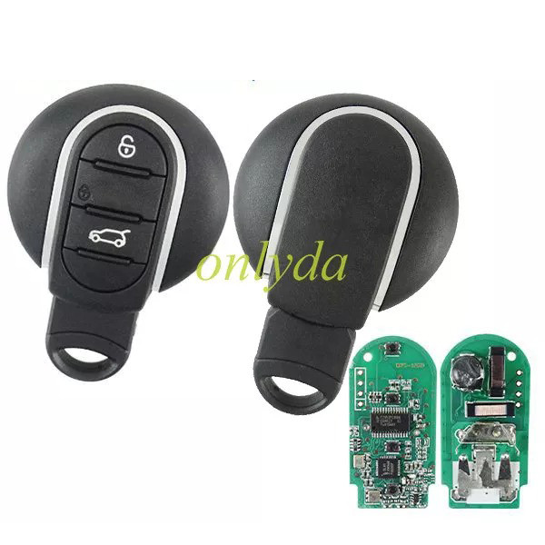 For BMW mini cooper 3 button keyless Mini remote key with 434mhz with PCF7953P Chip aftermarket PCB and genuine cover