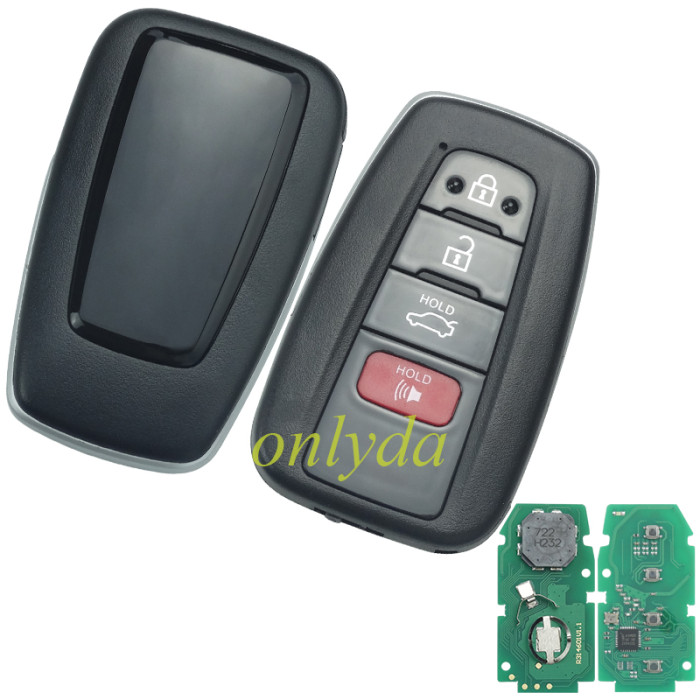 2019-2021 For Toyota Corolla / 3+1-Button Smart Key / PN:  8990H-02050 / B2U2K2R/ 4A /433 MHz