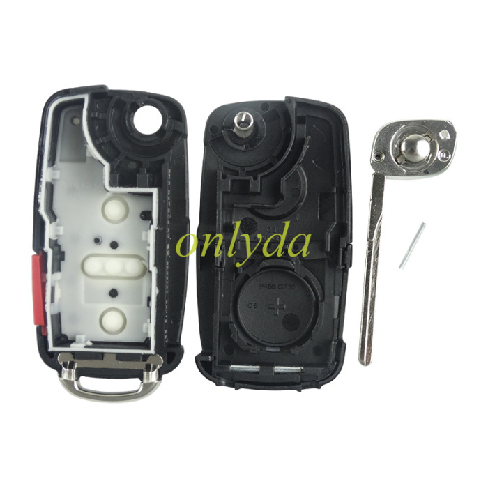 For VW 3+1 button remote key  blank new modile after 2011