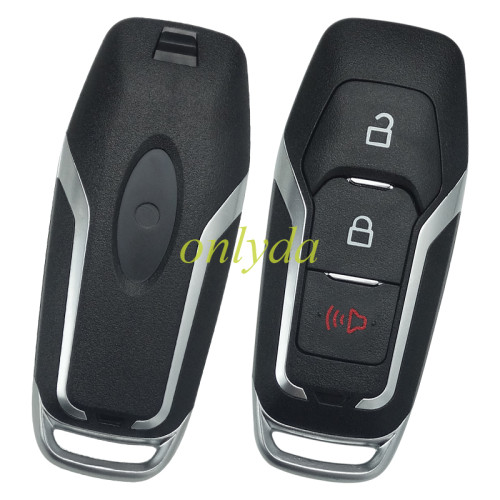 For Ford 2+1 button remote key shell with key blade with logo