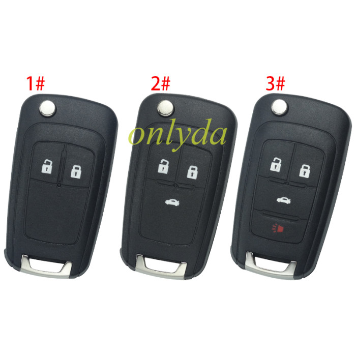 For Opel Astra J aftermarket 2 button remote key with 434mhz  5WK50079 46 chip (HITA G2) for Buick 2015+