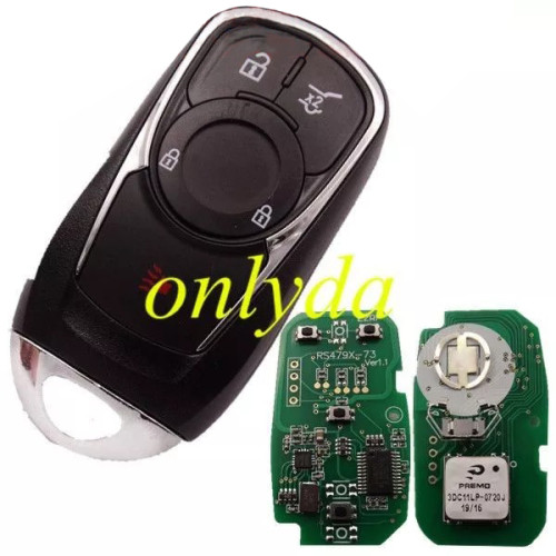 For Keyless Smart 3+1B  remote key with PCF7952E chip- 314.9mhz ASK model