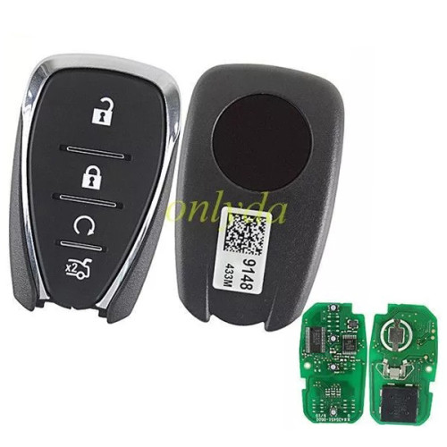 For OEM Smart Chevrolet 4 button remote  key with 434MHZ chip GM(HITAG2)