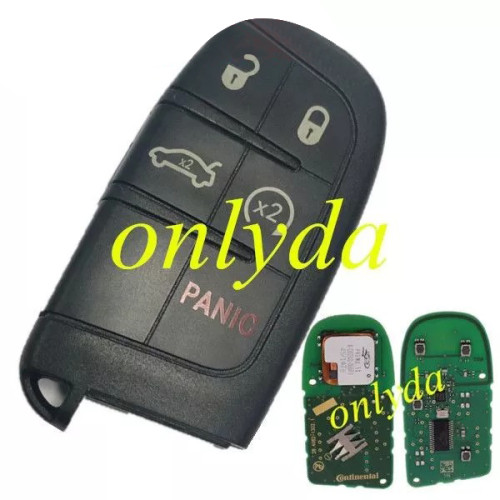 For OEM 4+1 button remote key with 434MHZ with  PCF7945/7953   HITAG2 chip