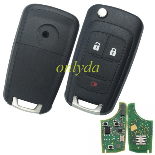 For OEM  Chevrolet  2+1 button remote key with 434mhz  5WK50079 95507070 chip GM(HITA G2)