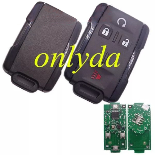 For Chevrolet black 4 button remote key with 315mhz FCCID:M3N323337100