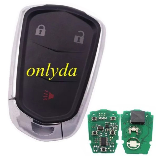 For Cadillac smart keyless 2+1 button remote key with 315mhz FCC ID: HYQ2AB /434mhz FCC ID: HYQ2EB 2015-2016 Cadillac SRX
