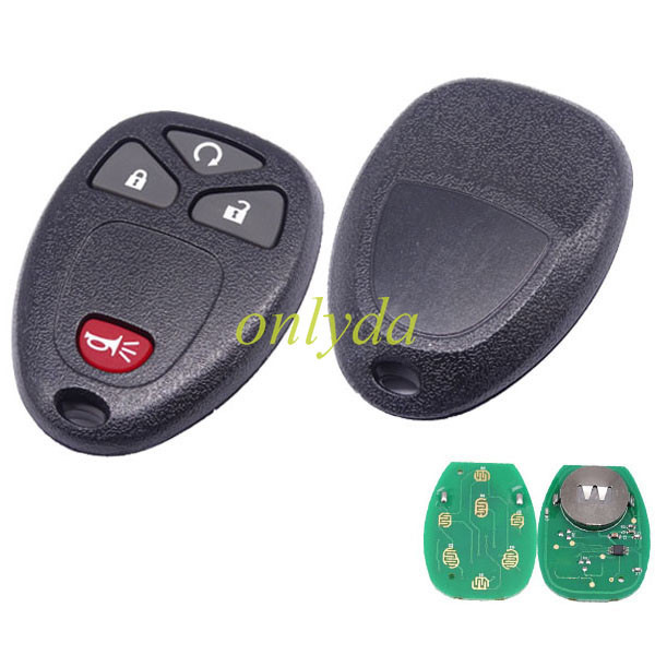 For Buick 3+1 Button remote key  with FCCID KOBGT04A -315mhz