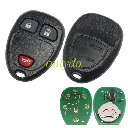 For Buick 2+1 Button remote key  with FCCID KOBGT04A -315mhz