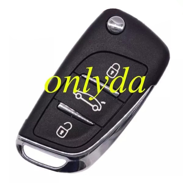 For Citroen   3 button remote key with 434mhz PCF7941 chip FSK model  HELLA 434MHZ 5FA010 354-10 9805939580 00      CMIIT ID:20DJ0339 Original PCB+  aftermarket shell