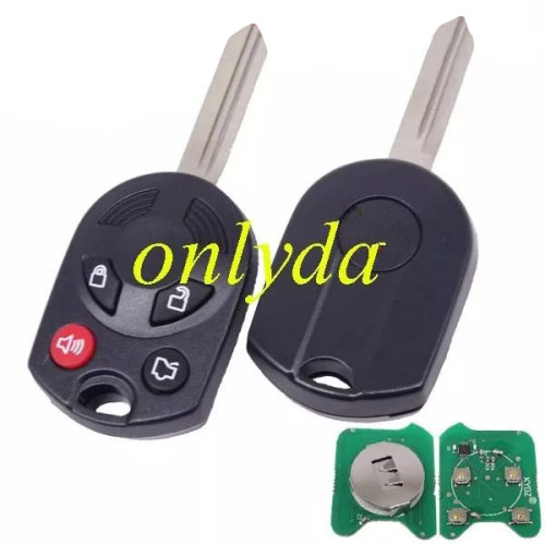 For ford 4 button remote  key with 434mhz/315mhz