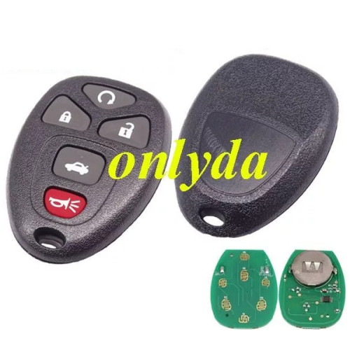 For GM 4+1 Button remote key  with FCCID KOBGT04A -315mhz (GM# 22733524 ,  22733523 , 15252034 ,  15777636 , 15114374)