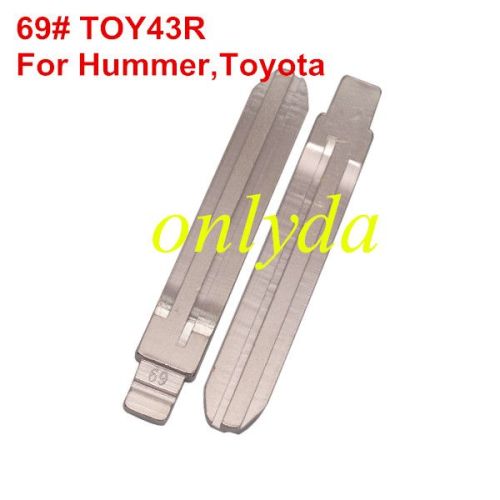 VVDI  brand key blade 69# TOY43R for Hummer,Toyota