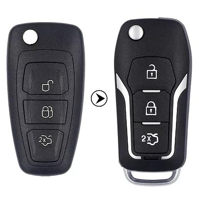 For Ford 3 button  upgrade remote key blank