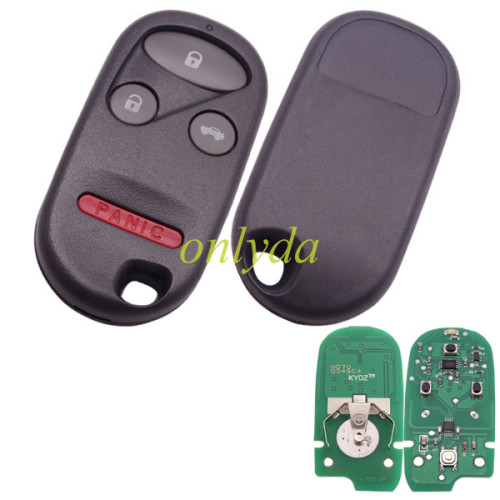 Honda 3+1 button remote with FCCID  KOBUTAH2T-with-315mhz