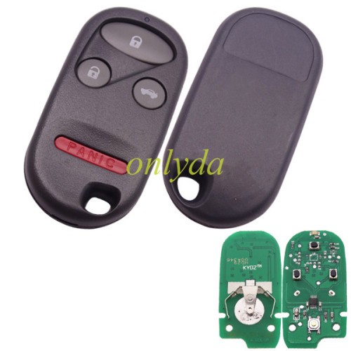 Honda 2+1 or 3+1  button remote with FCCID OUCG8D-387H-A,（313.8mhz）