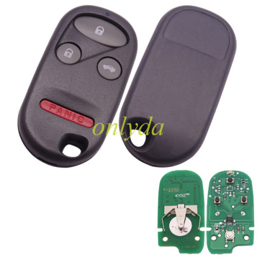 Honda 2+1 or 3+1  button remote with FCCID OUCG8D-344H-A-（313.8mhz）