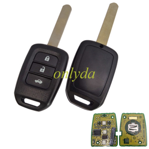 For OEM Honda 3 button remote key with 433.92mhz