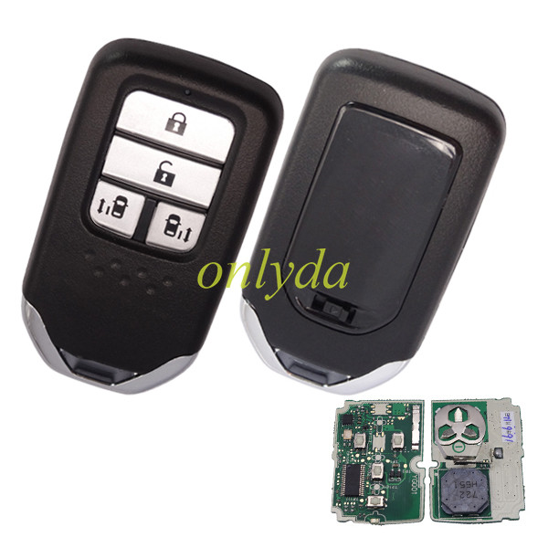 For Honda-R22C OEM OEM Honda keyless smart 4 button remote key with 433.92mhz