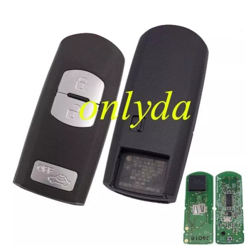 For  Mazda 3button keyless Smart remote key with 433mhz -hitag pro 49 chip
