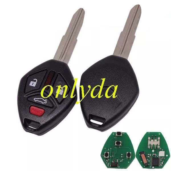 For Mitsubishi remote key  with 3+1 button with 313.8MHZ