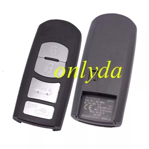 For Mazda 4 button  keyless smart remote key with 433mhz with 7953PC chip. chip is locked, and is brand new.