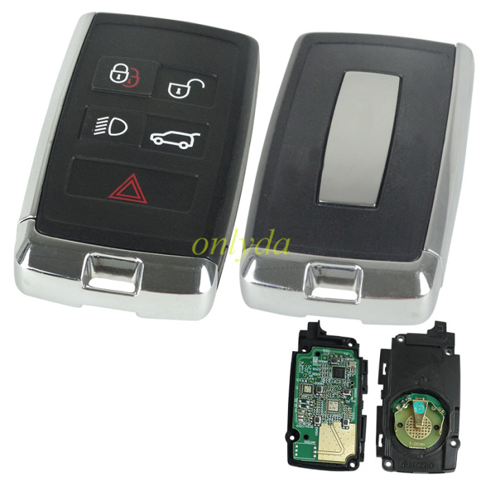 For Landrover smart freelander  4+1 button remote with 433MHZ with  HITAG-PRO(ID49) chip aftermarket 2017-2020 years  JLR:JK52-15K601-BG(JK52-15K601-XX)  LERA:5AVC13F08 MODEL:PSFOB     FOBL4LR
