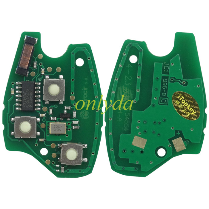 High quality For Renault:Master II,Traffic II DACIA:Logan,Sandero,Duster 2/3 Button remote key Original PCF7947AT-434mhz        after 2008 year，Blade VA2