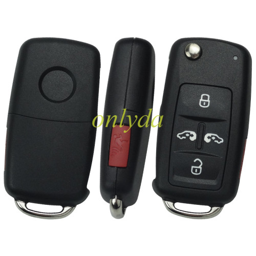 For VW 4+1 button remote key blank