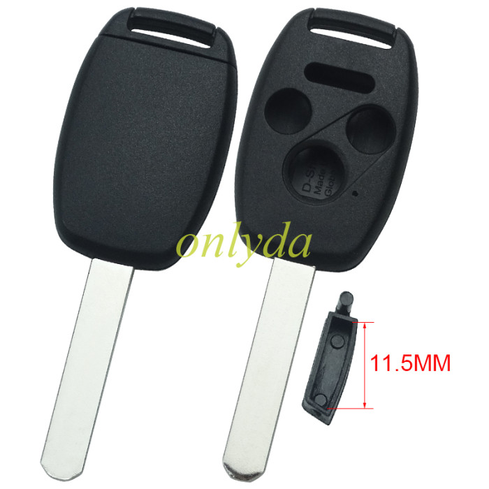 For Honda upgrade 3+1 buttons remote key shell（With chip slot place)
