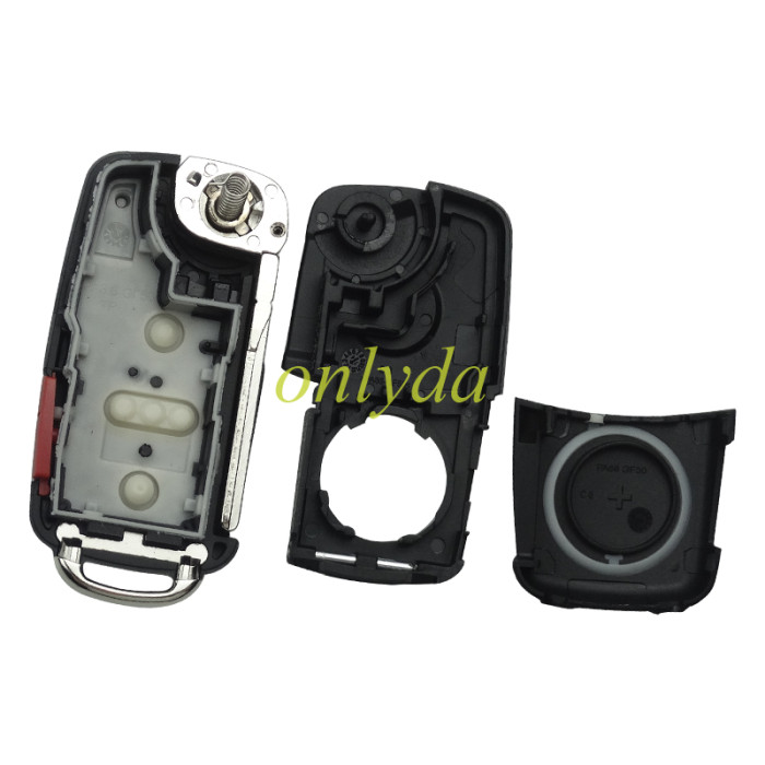 For VW 4+1 button remote key blank