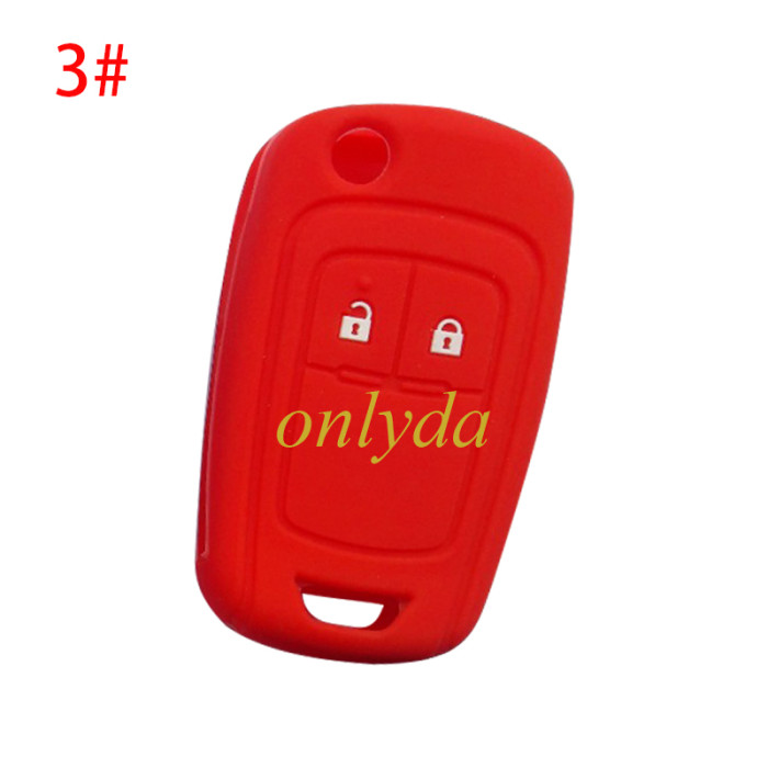 For Chevrolet 2 button silicon case (black,blue ,red. Please choose the color)