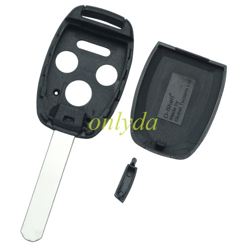 For Honda upgrade 3+1 buttons remote key shell（With chip slot place)