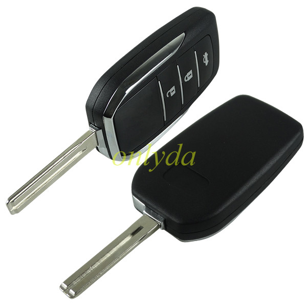 For Lexus 3 button remote key blank with TOY48blade