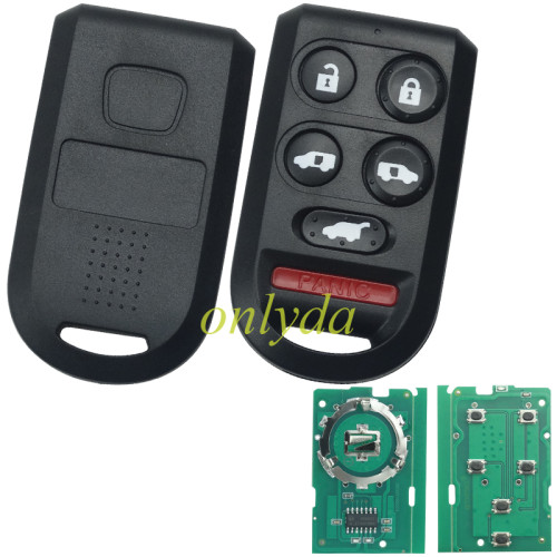 For Honda 5+1 button remote key  313.8mhz for Honda Odyssey 2005-2010FCC ID: OUCG8D-399H-AP/N: 72147-SHJ-A21