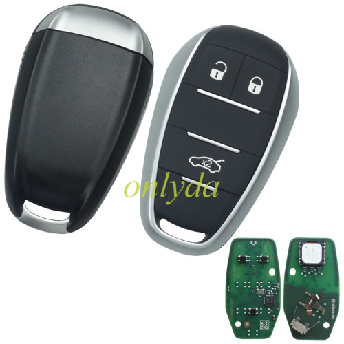 For OEM   ALFA ROMEO GIULIA keyless 3 button  remote PCB +aftermarket shell（no logo）  434mhz Giulia 2017-2019 Stelvio 2016-2019
